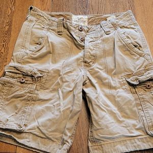 Hollister mens cargo shorts size 31 button up